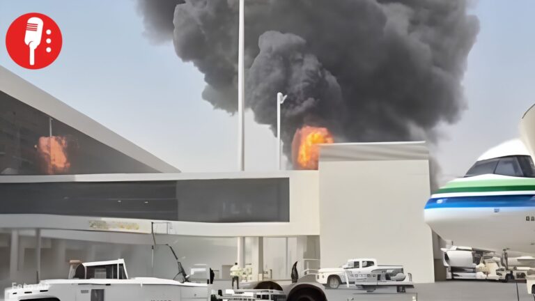 Reportan ataque con misil en aeropuerto de Riad; hospitales atienden a decenas de heridos