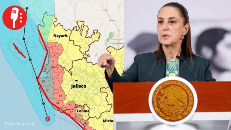 Sheinbaum llama a resguardarse por el huracán Simon; alerta a costas de cuatro estados
