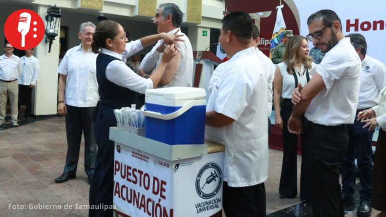 Américo Villarreal inicia campaña de vacunación en Tamaulipas, sin muertes por dengue