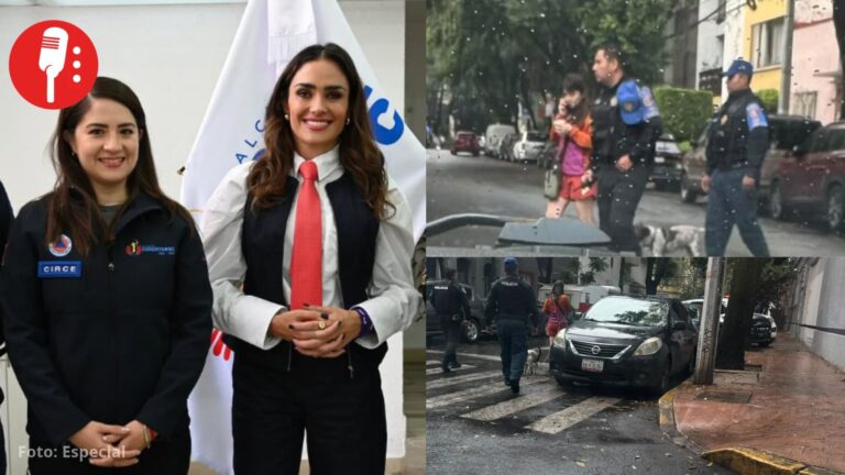 Secretaria de Seguridad de Alessandra Rojo pasea a sus perros escoltada por policías