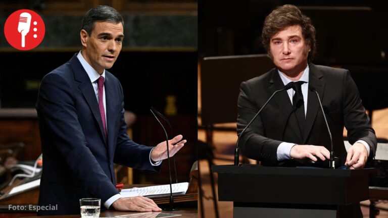 Milei le dice “dictador” a Pedro Sánchez; él le responde “Soy zurdo a mucha honra”