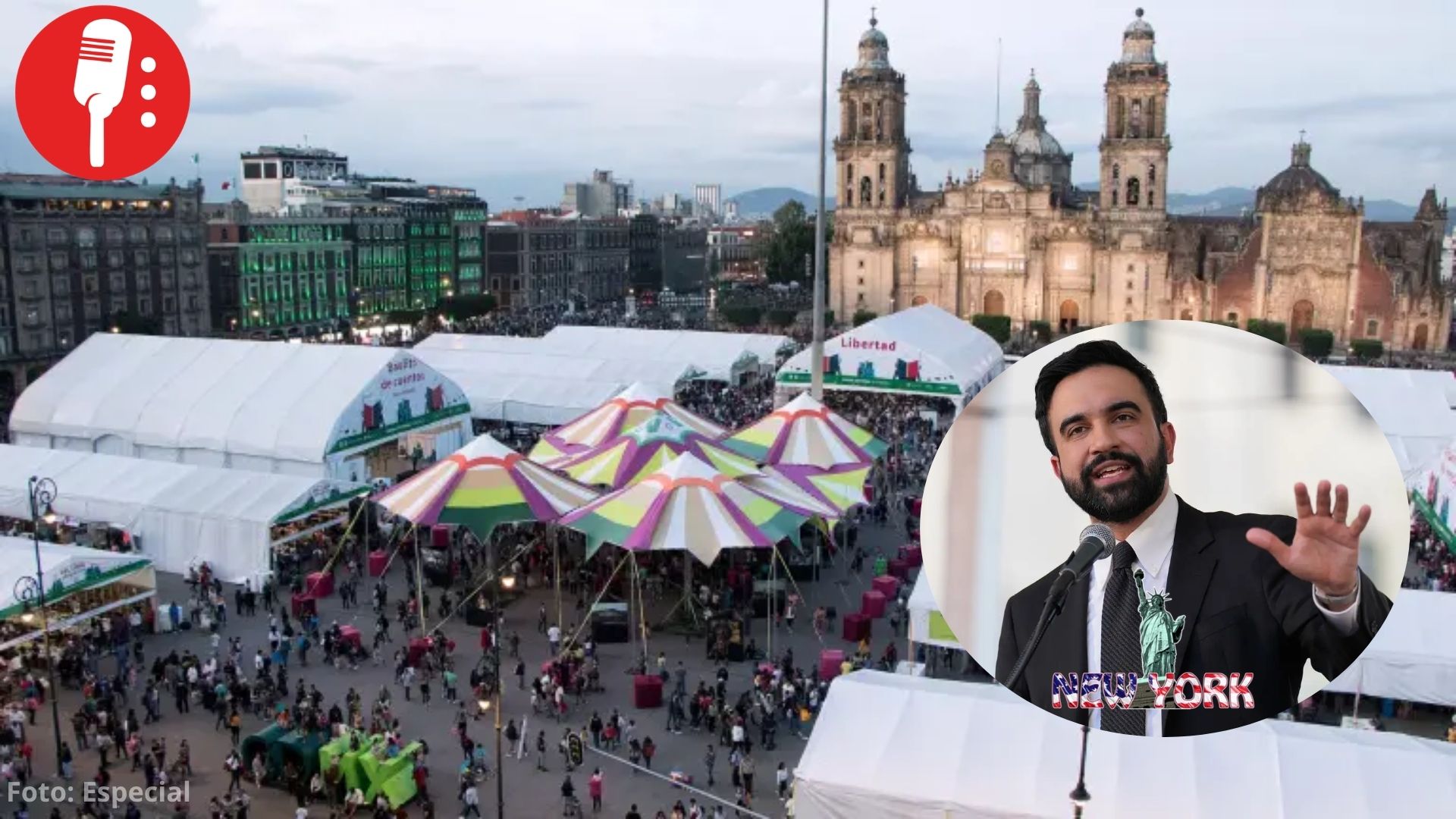 Mamdani participará por videoconferencia en la inauguración de la FIL Zócalo 2026