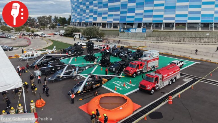 Puebla suma helicópteros, vehículos blindados y drones para reforzar seguridad y atender emergencias