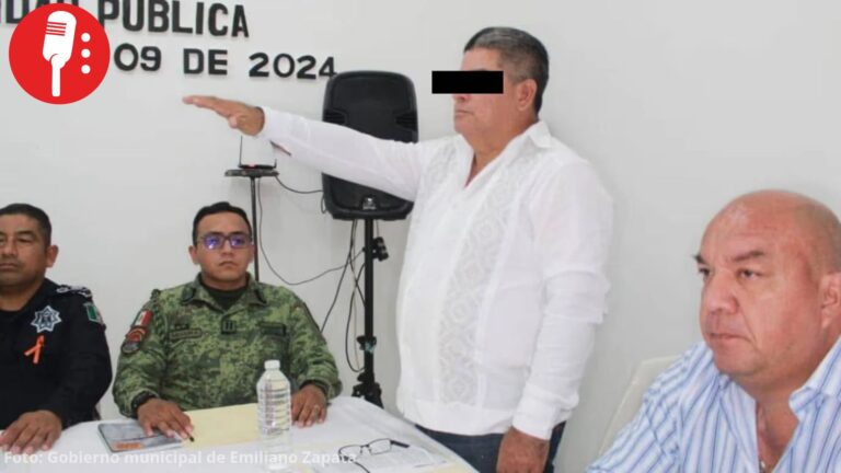 Detienen a Cleofas “N”, director de Seguridad Pública de Emiliano Zapata, Tabasco