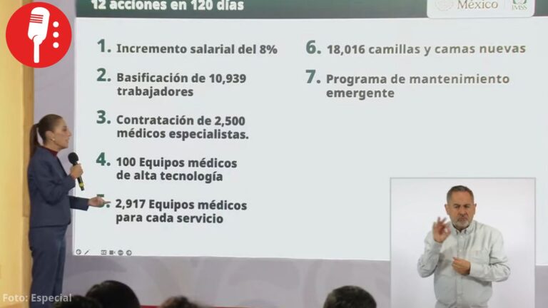 IMSS presenta plan de 12 acciones en 120 días: aumento de 8%, 2,500 especialistas y más de 31 mil cirugías