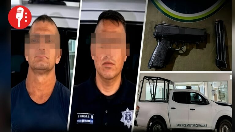 Detienen a dos policías de Tancuayalab por vigilar a la Guardia Civil en la Huasteca