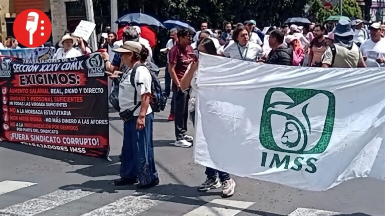 Trabajadores del IMSS alistan megamarcha para parar el país el 30 de octubre