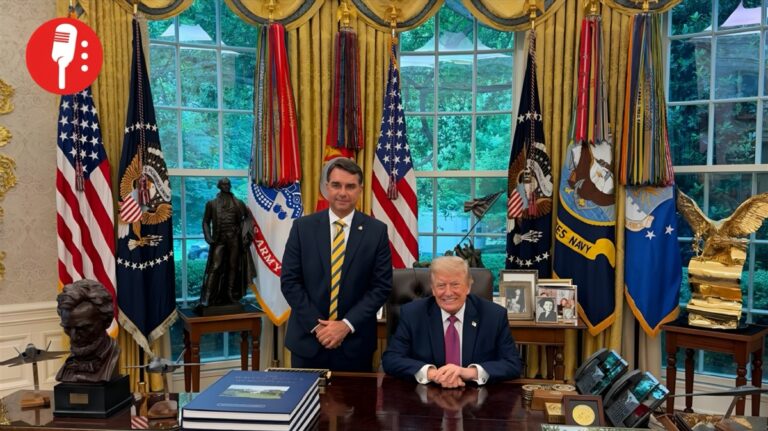 Estados Unidos le abre la puerta a Flávio Bolsonaro y a su familia