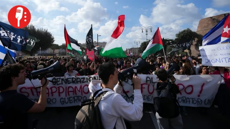 Estibadores de 22 países se plantan contra la guerra en Gaza